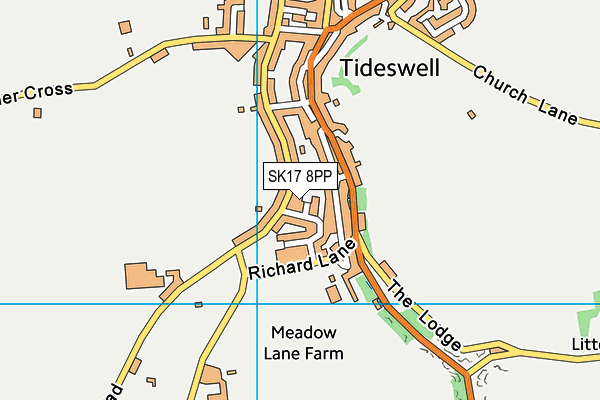 SK17 8PP map - OS VectorMap District (Ordnance Survey)