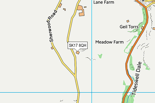 SK17 8QH map - OS VectorMap District (Ordnance Survey)