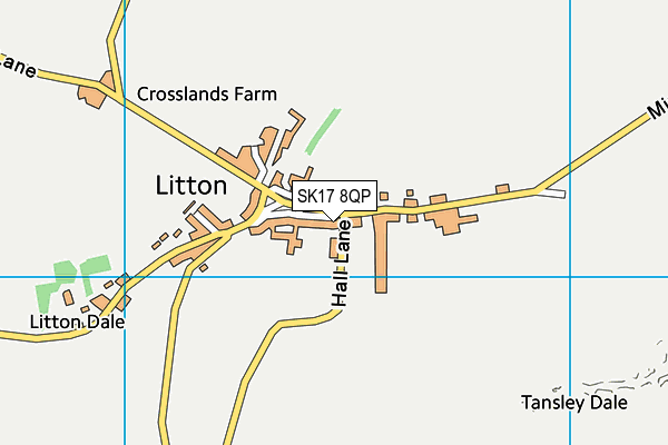 SK17 8QP map - OS VectorMap District (Ordnance Survey)