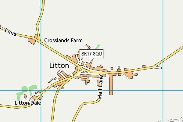 Litton CofE Primary School map (SK17 8QU) - OS VectorMap District (Ordnance Survey)