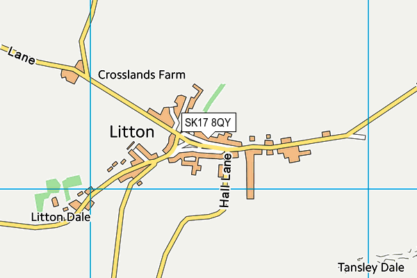 SK17 8QY map - OS VectorMap District (Ordnance Survey)