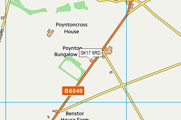 SK17 8RD map - OS VectorMap District (Ordnance Survey)