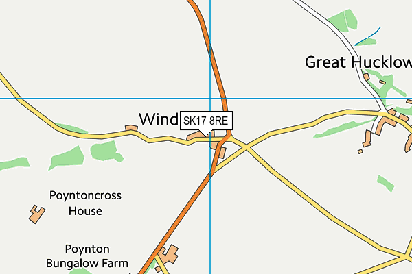 SK17 8RE map - OS VectorMap District (Ordnance Survey)