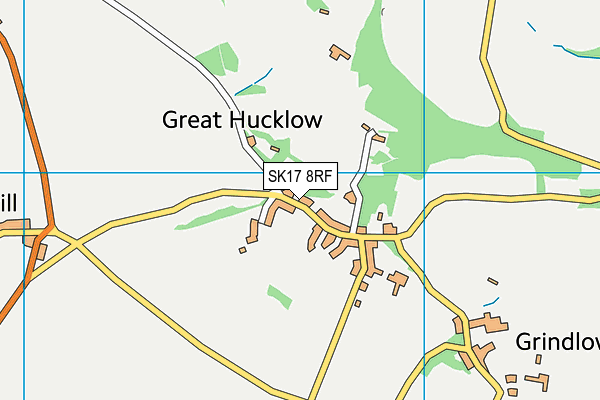 SK17 8RF map - OS VectorMap District (Ordnance Survey)