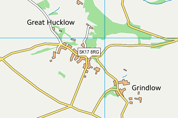 Great Hucklow CE Primary map (SK17 8RG) - OS VectorMap District (Ordnance Survey)
