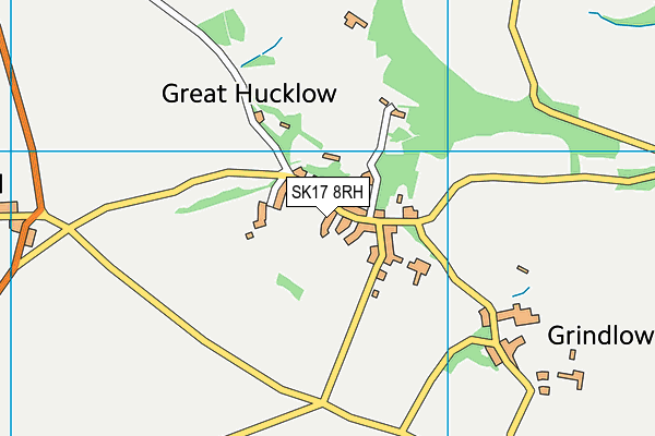 SK17 8RH map - OS VectorMap District (Ordnance Survey)