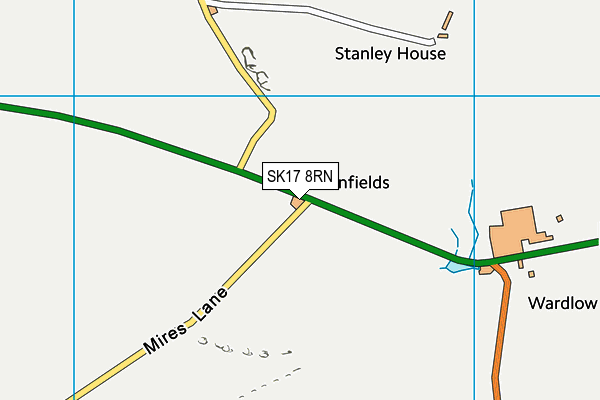 SK17 8RN map - OS VectorMap District (Ordnance Survey)