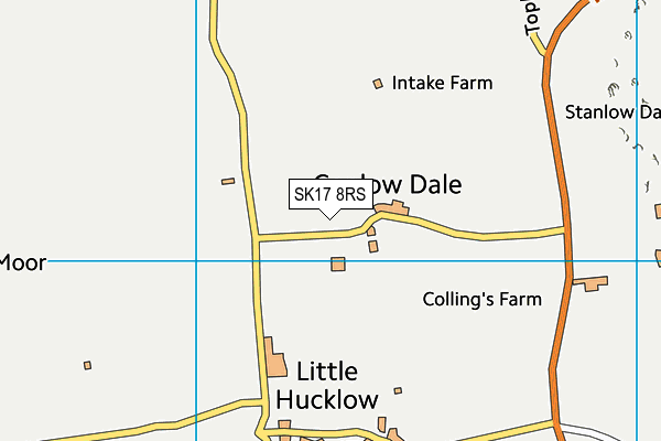 SK17 8RS map - OS VectorMap District (Ordnance Survey)