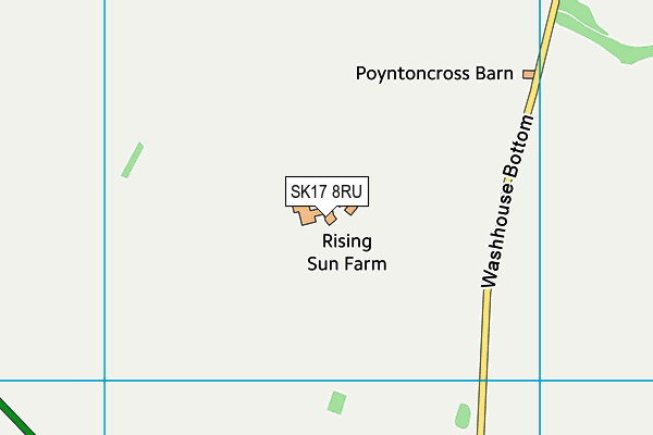 SK17 8RU map - OS VectorMap District (Ordnance Survey)