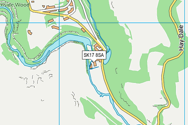SK17 8SA map - OS VectorMap District (Ordnance Survey)