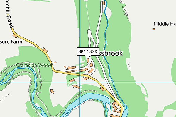 SK17 8SX map - OS VectorMap District (Ordnance Survey)