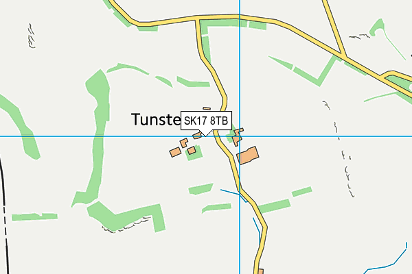 SK17 8TB map - OS VectorMap District (Ordnance Survey)