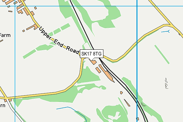 SK17 8TG map - OS VectorMap District (Ordnance Survey)