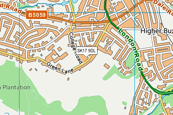SK17 9DL map - OS VectorMap District (Ordnance Survey)