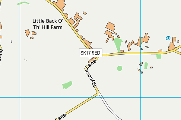 SK17 9ED map - OS VectorMap District (Ordnance Survey)