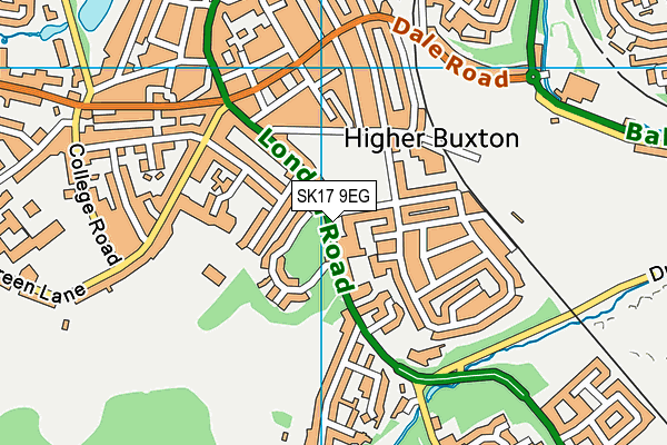 SK17 9EG map - OS VectorMap District (Ordnance Survey)