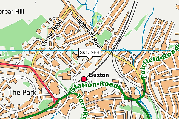 SK17 9FH map - OS VectorMap District (Ordnance Survey)