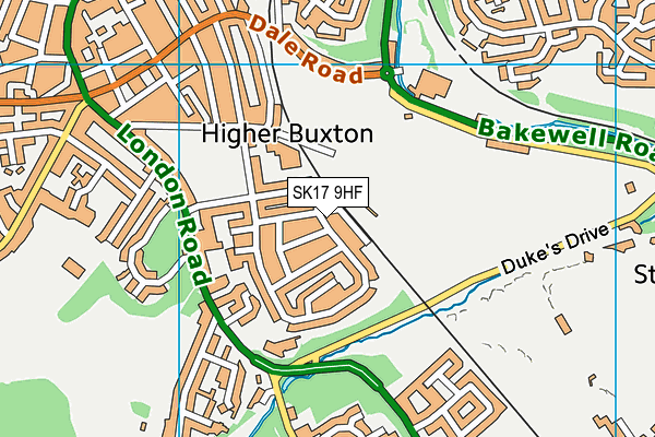 SK17 9HF map - OS VectorMap District (Ordnance Survey)