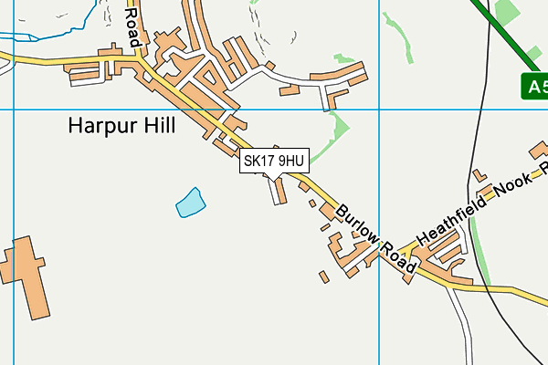 SK17 9HU map - OS VectorMap District (Ordnance Survey)