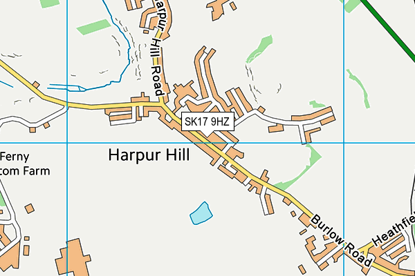 SK17 9HZ map - OS VectorMap District (Ordnance Survey)
