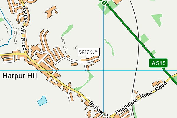 Buxton & Leek College (Harpur Hill Sports Centre) map (SK17 9JY) - OS VectorMap District (Ordnance Survey)