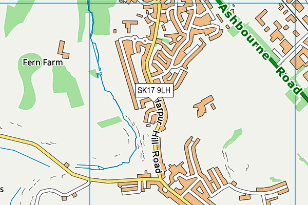 SK17 9LH map - OS VectorMap District (Ordnance Survey)