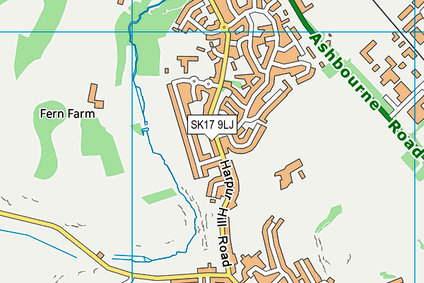 SK17 9LJ map - OS VectorMap District (Ordnance Survey)