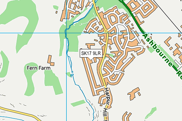 SK17 9LR map - OS VectorMap District (Ordnance Survey)