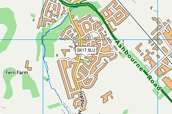 SK17 9LU map - OS VectorMap District (Ordnance Survey)