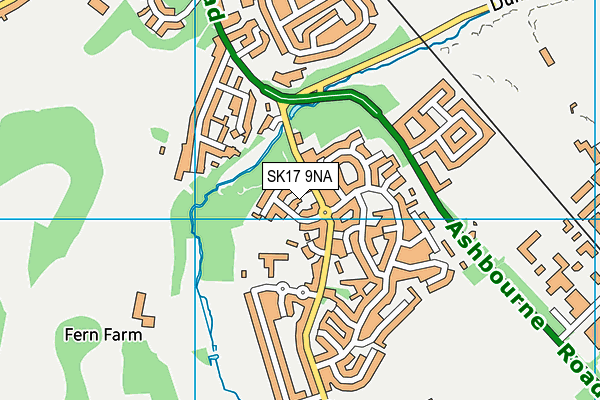 SK17 9NA map - OS VectorMap District (Ordnance Survey)