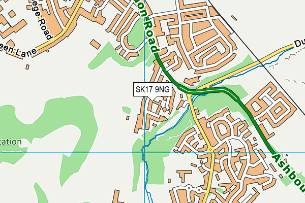 SK17 9NG map - OS VectorMap District (Ordnance Survey)