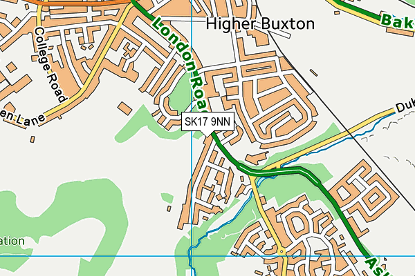 SK17 9NN map - OS VectorMap District (Ordnance Survey)