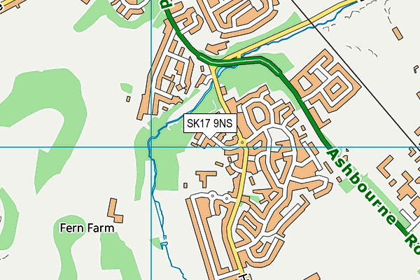 SK17 9NS map - OS VectorMap District (Ordnance Survey)