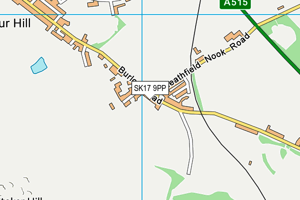 SK17 9PP map - OS VectorMap District (Ordnance Survey)