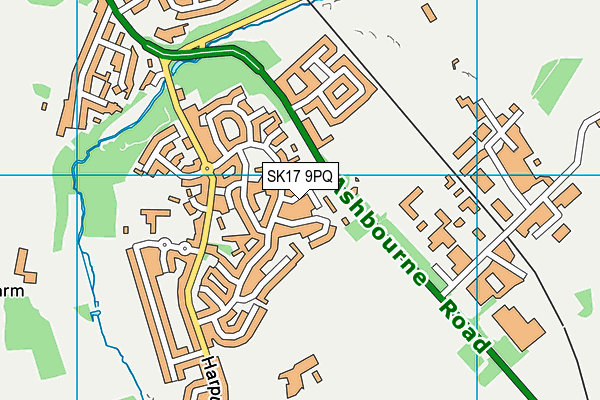 SK17 9PQ map - OS VectorMap District (Ordnance Survey)