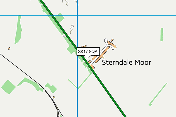 SK17 9QA map - OS VectorMap District (Ordnance Survey)