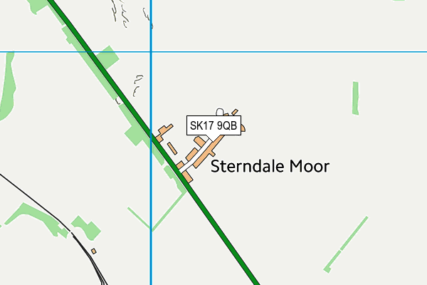 SK17 9QB map - OS VectorMap District (Ordnance Survey)