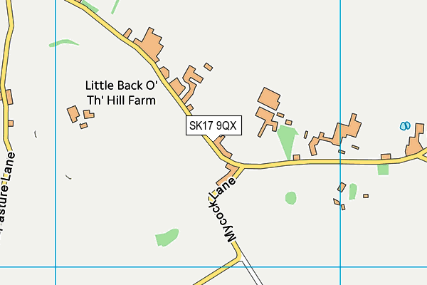 SK17 9QX map - OS VectorMap District (Ordnance Survey)