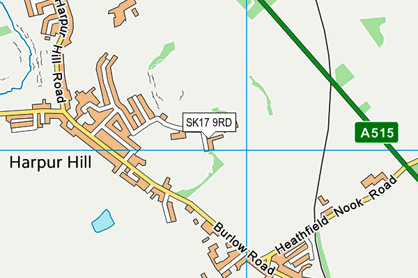 SK17 9RD map - OS VectorMap District (Ordnance Survey)