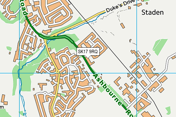 SK17 9RQ map - OS VectorMap District (Ordnance Survey)