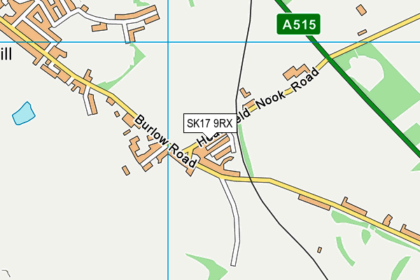 SK17 9RX map - OS VectorMap District (Ordnance Survey)