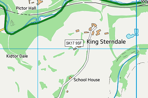 SK17 9SF map - OS VectorMap District (Ordnance Survey)