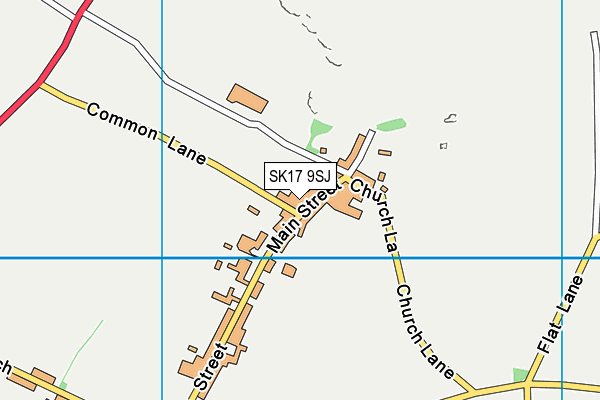 SK17 9SJ map - OS VectorMap District (Ordnance Survey)