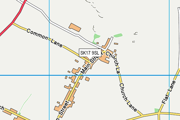 SK17 9SL map - OS VectorMap District (Ordnance Survey)