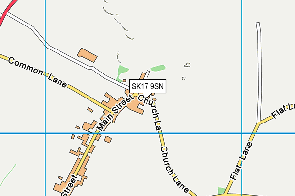 SK17 9SN map - OS VectorMap District (Ordnance Survey)