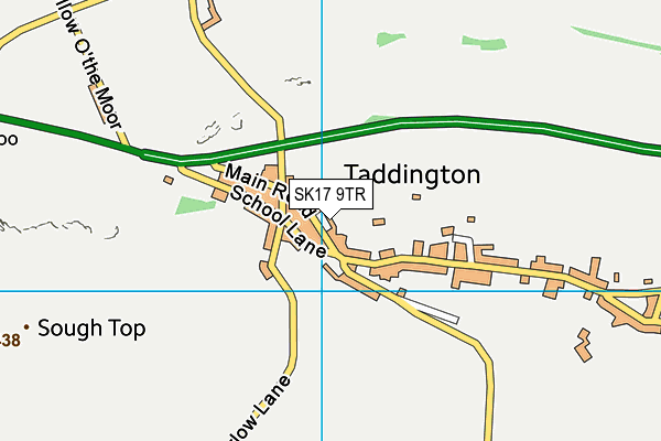 SK17 9TR map - OS VectorMap District (Ordnance Survey)