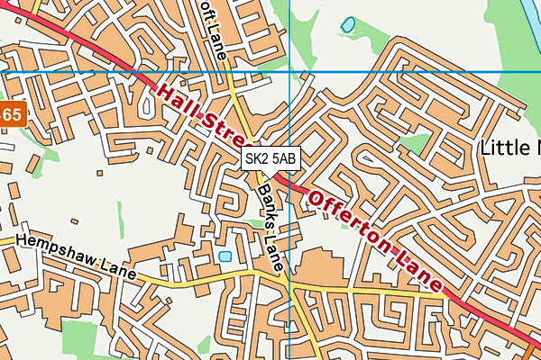SK2 5AB map - OS VectorMap District (Ordnance Survey)