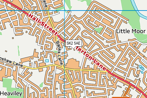 SK2 5AE map - OS VectorMap District (Ordnance Survey)