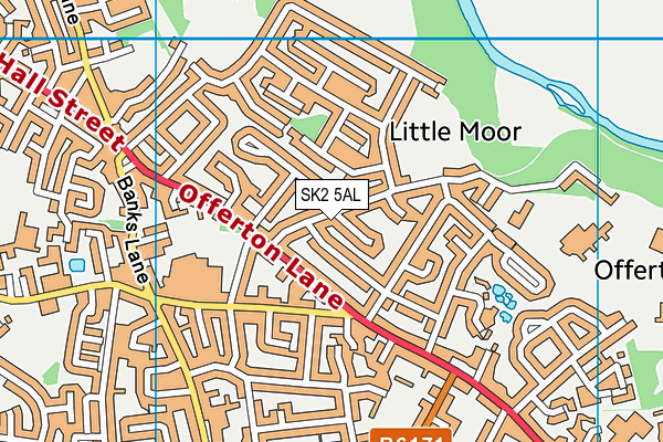 SK2 5AL map - OS VectorMap District (Ordnance Survey)