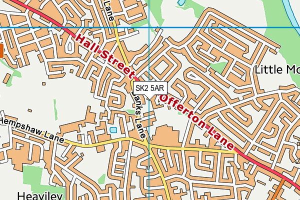 SK2 5AR map - OS VectorMap District (Ordnance Survey)